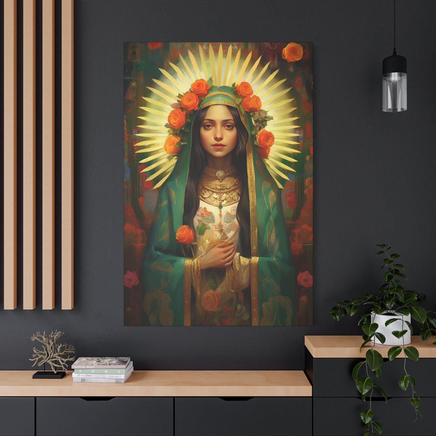 Patroness of Hope Our Lady of Guadalupe Museum Wrapped Canvas Print - Multiple Sizes - Catholic Home art