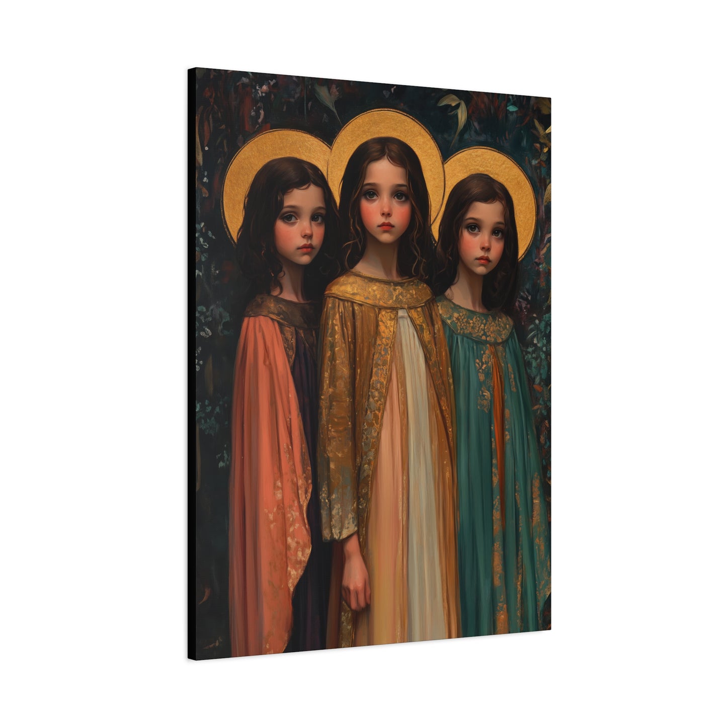 Saints Faith, Hope and Charity - Museum Wrapped Canvas - Print - Religious Art for your Home - Christian print - Prayer Room Catholic Saint