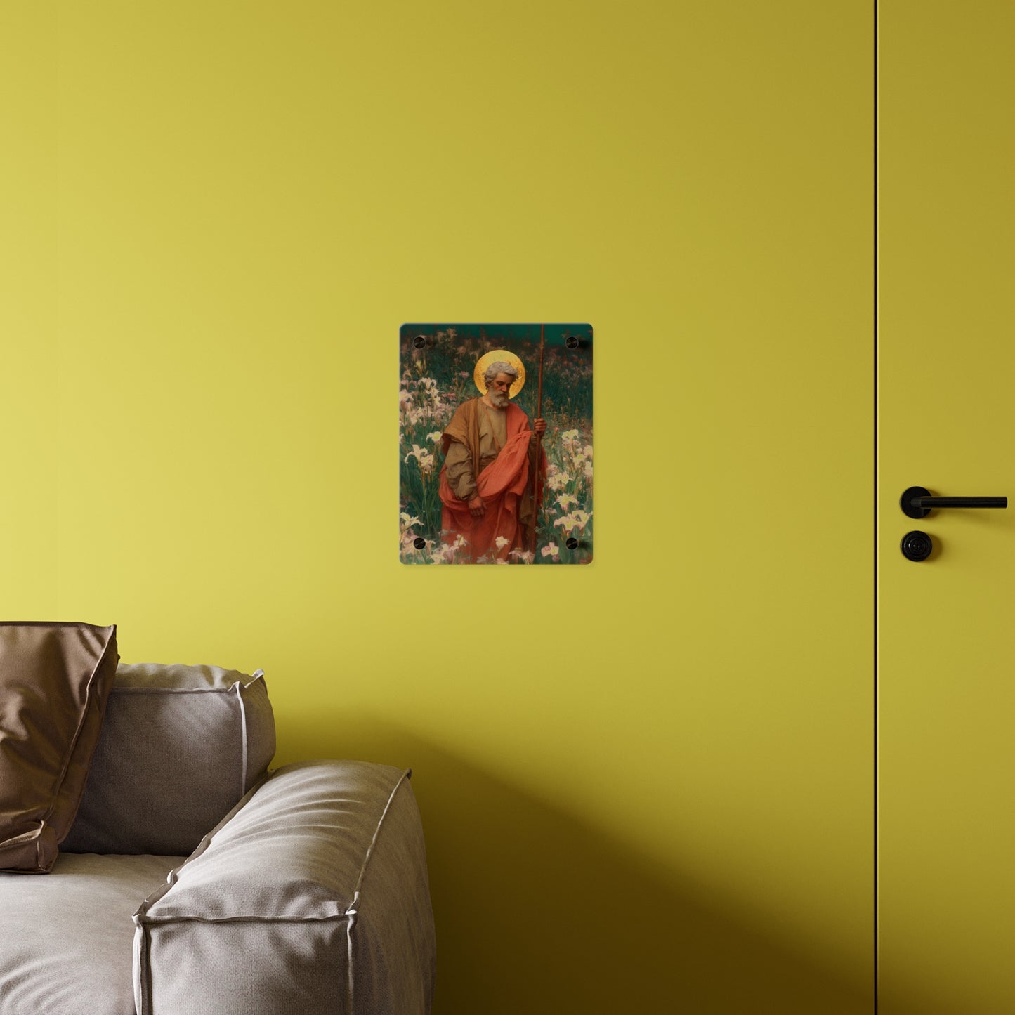 Saint James the Lesser Wall Art Panel - Ready to Hang Acrylic Print - Catholic Saint Art - Patron Saint Print - No Frame needed