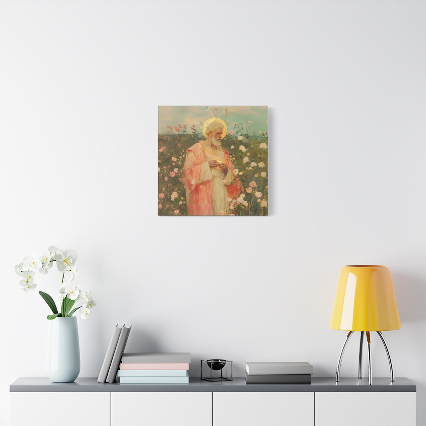 Saint Valentine - Multiple Sizes - Catholic Home art - Museum Wrapped Canvas - Sanctified Souls Print - Catholic Saint Art
