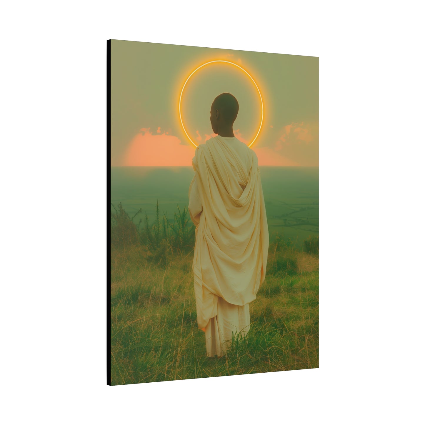 Saint Charles Lwanga - Museum Wrapped Canvas - Sanctified Souls Print - Religious Art for your Home - Catholic Patron Saint Art