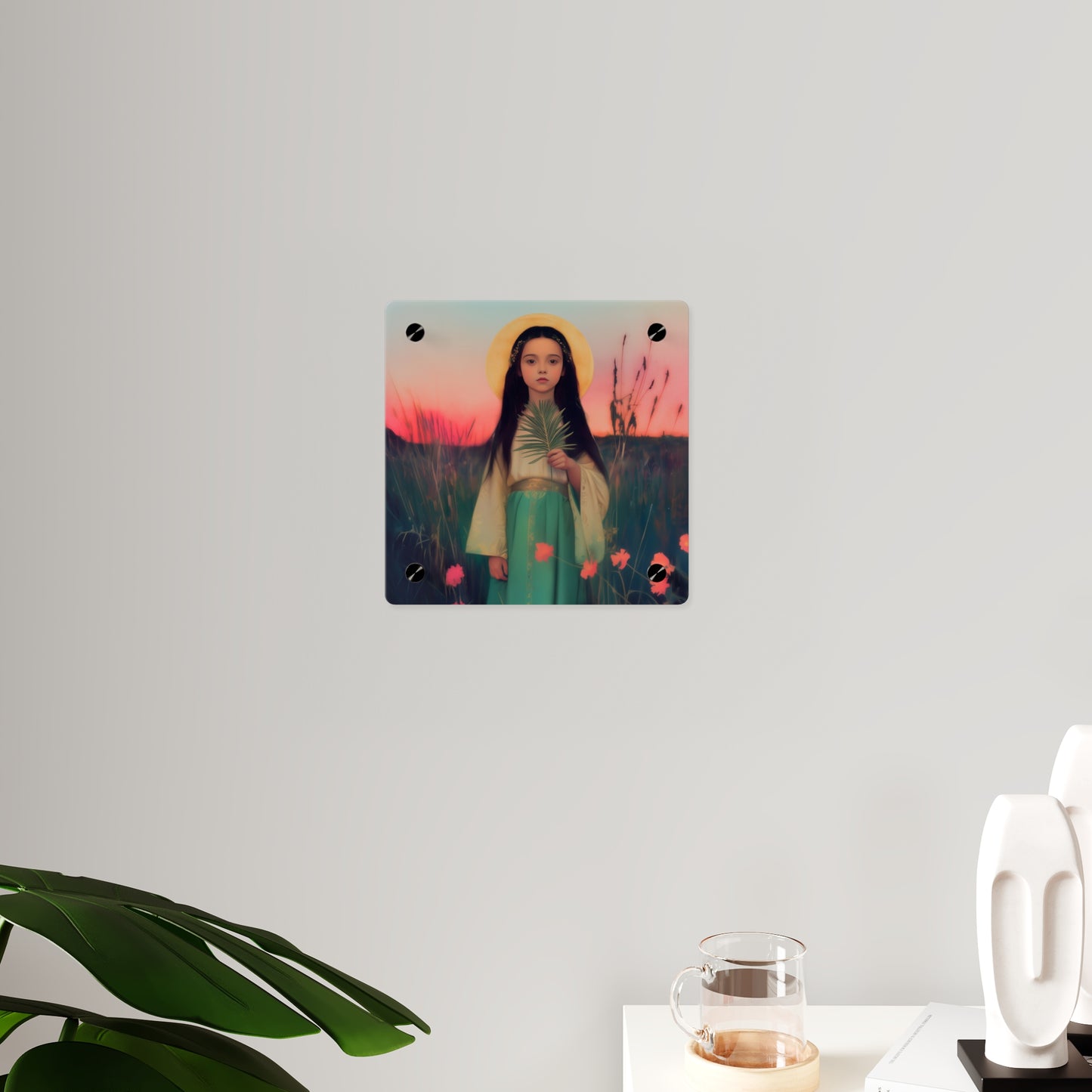 Saint Charity Wall Art Panel - Ready to Hang Acrylic Print - Catholic Saint Art - Patron Saint Print - Martyr of the Church