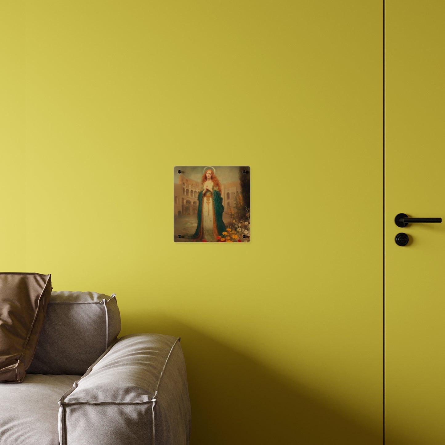 Saint Justina Wall Art Panel - Ready to Hang Acrylic Print - Catholic Saint Art - Patron Saint Print - Martyr Art