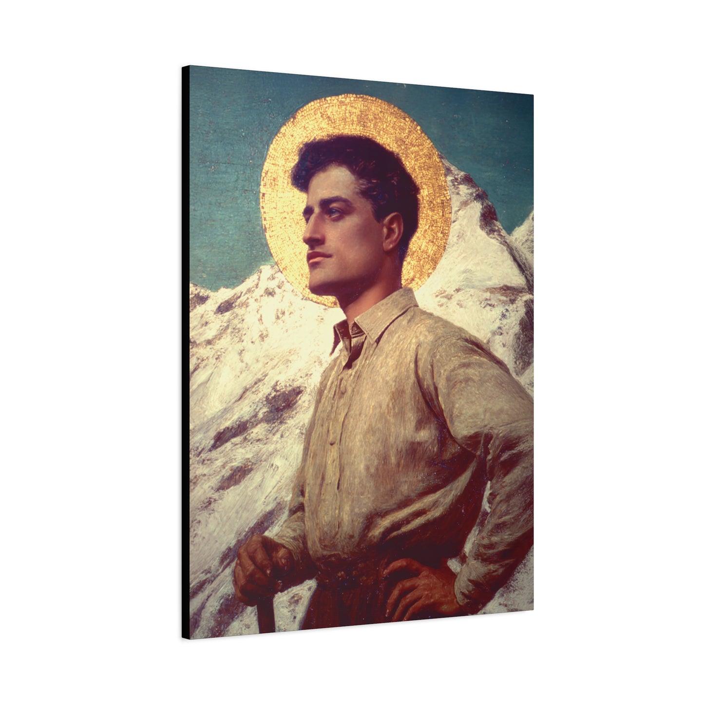 Saint Pier Giorgio Frassati - Museum Wrapped Canvas - Sanctified Souls Print - Religious Art for your Home - Catholic Patron Saint Art
