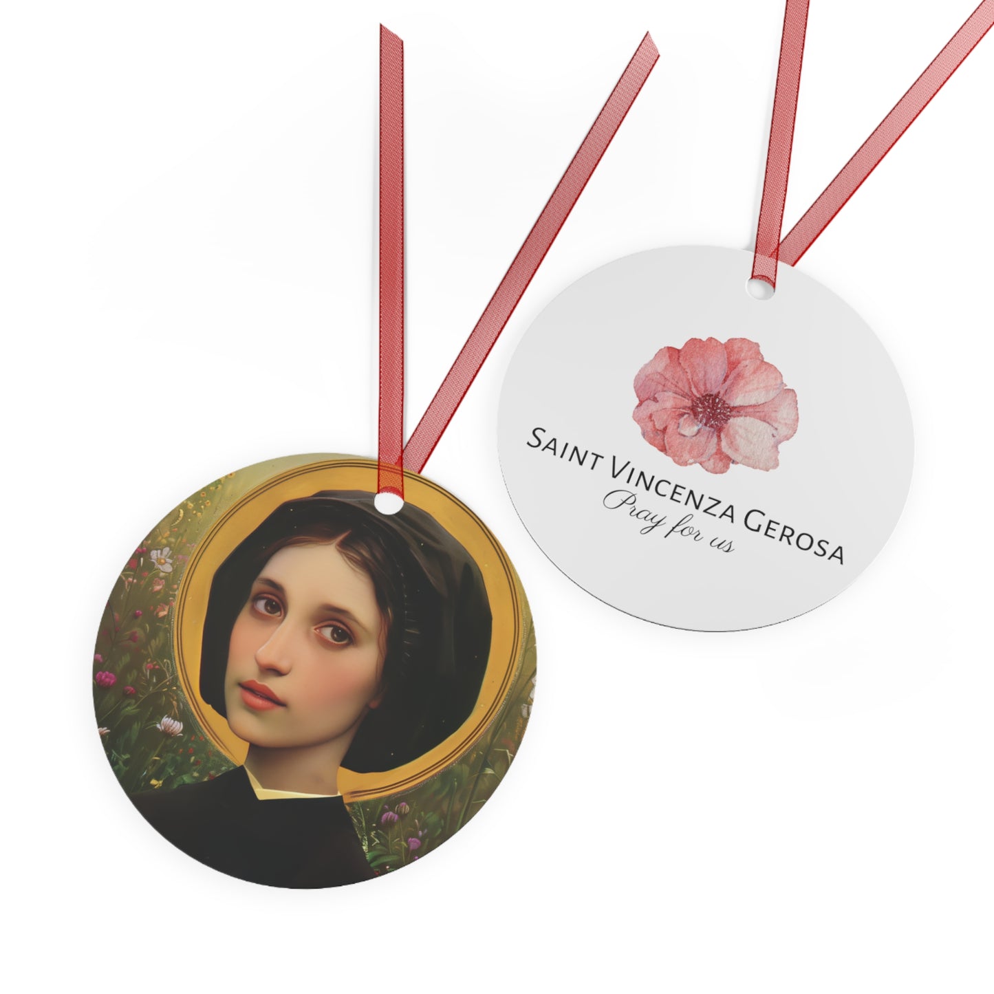 Saint Vincenza Gerosa Metal Ornament - Religious Holiday Christmas Ornament and Keepsake - Catholic Religious Keepsake