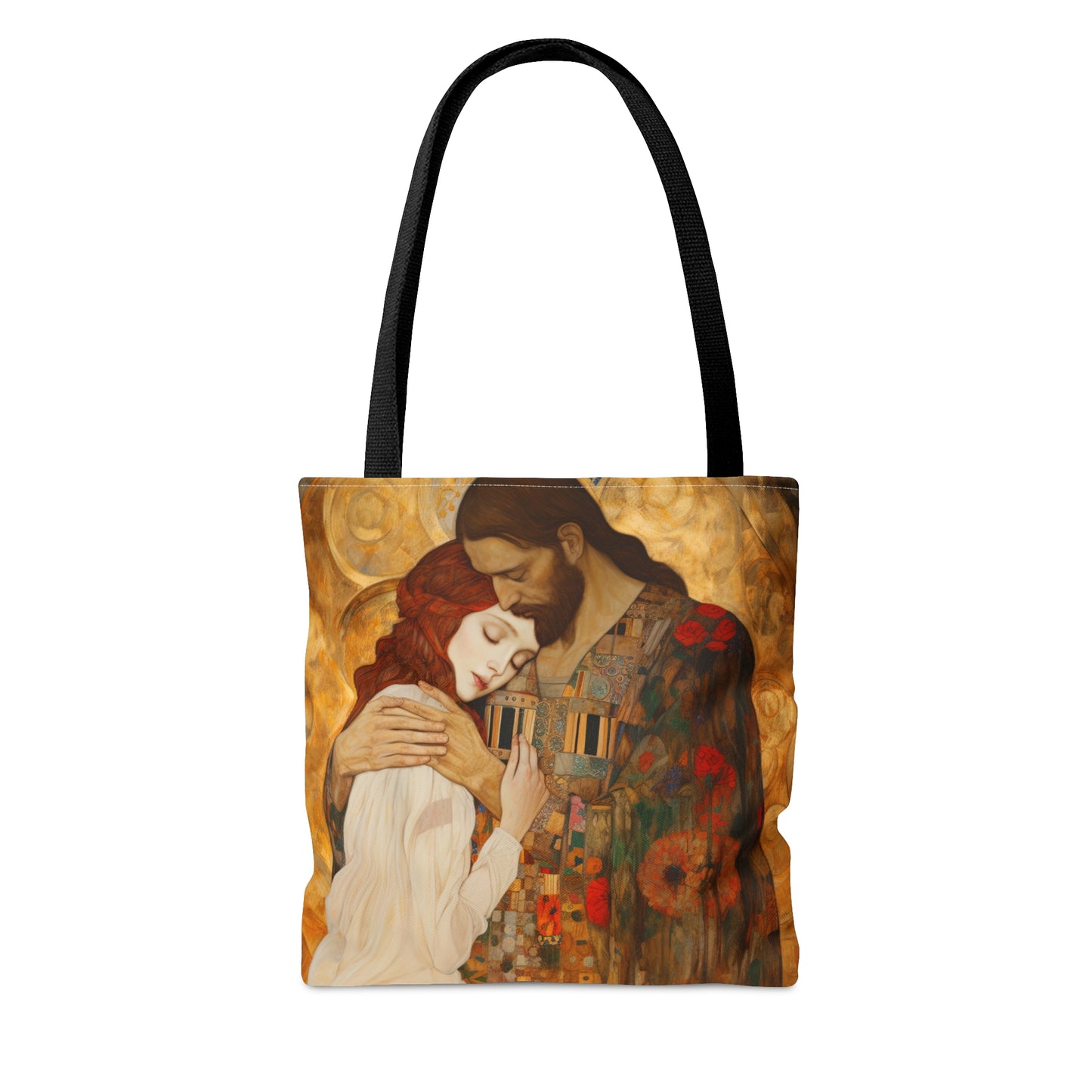 Christ Embracing Mary Magdalene Tote Bag - Catholic faith inspired carry-all purse - day to day bag - Bible Bag