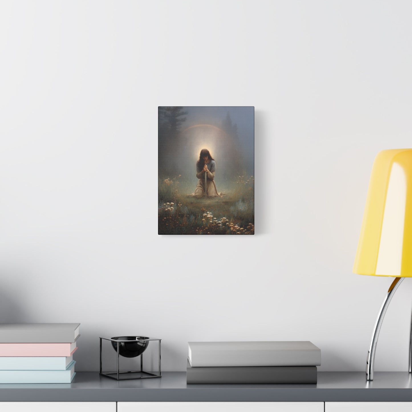 Saint Joan of Arc - Museum Wrapped Canvas - Sanctified Souls Print - Religious Art for your Home - Catholic Patron Saint Art