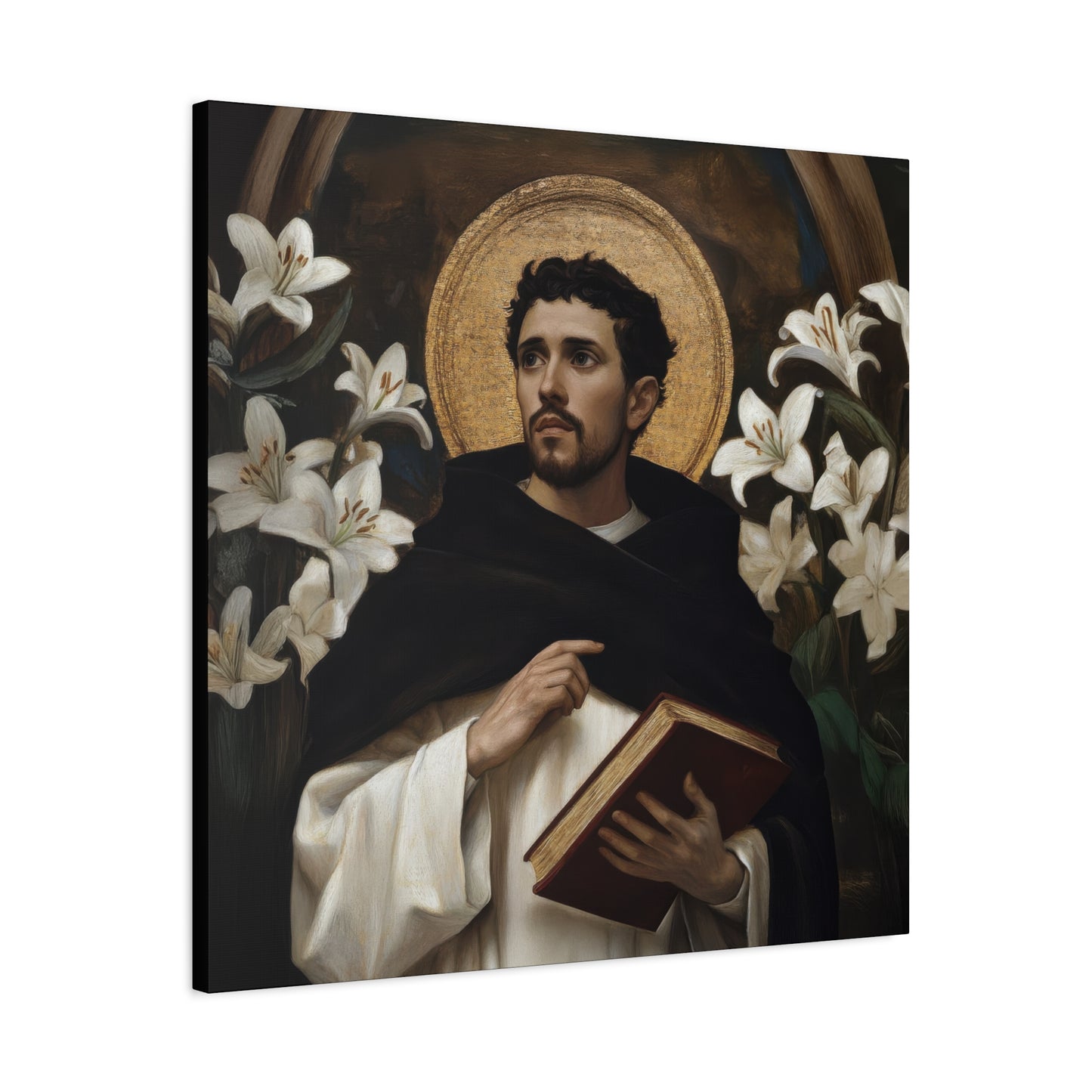Saint Dominic - Museum Wrapped Canvas - Sanctified Souls Print - Religious Art for your Home - Catholic Patron Saint Art
