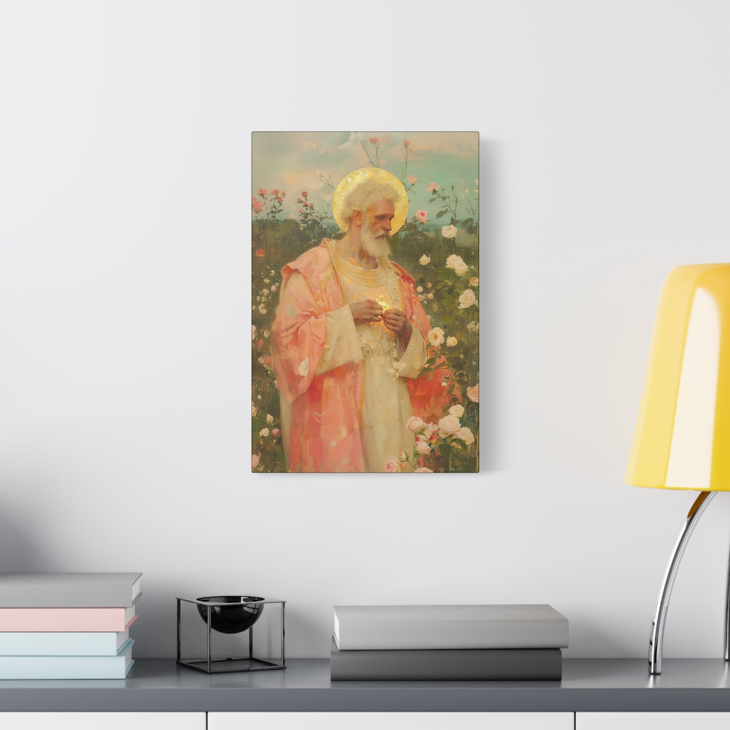 Saint Valentine - Multiple Sizes - Catholic Home art - Museum Wrapped Canvas - Sanctified Souls Print - Catholic Saint Art