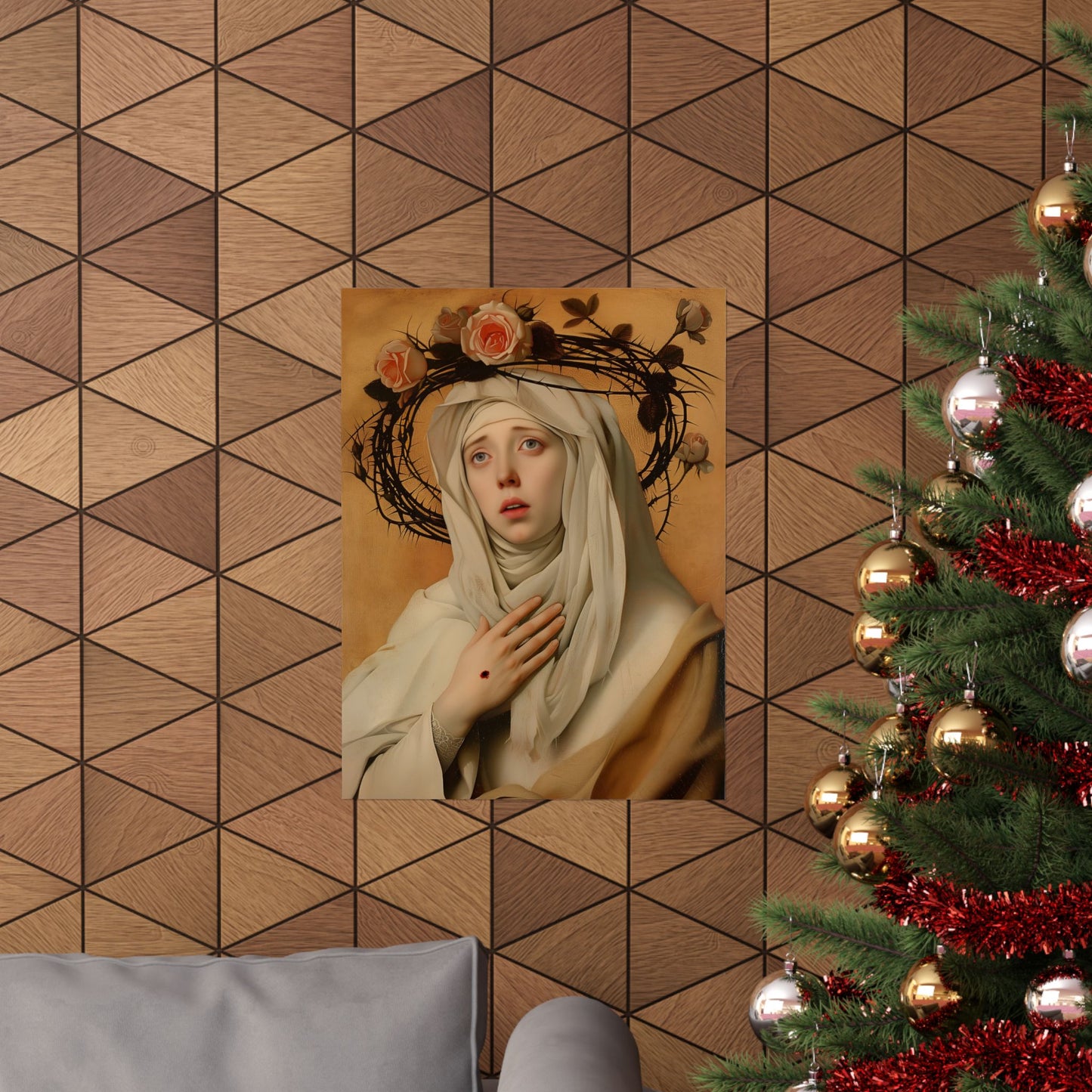 Saint Catherine de Ricci - Sanctified Souls Print - Multiple Sizes - Premium Matte Vertical Posters - Catholic Art for the home