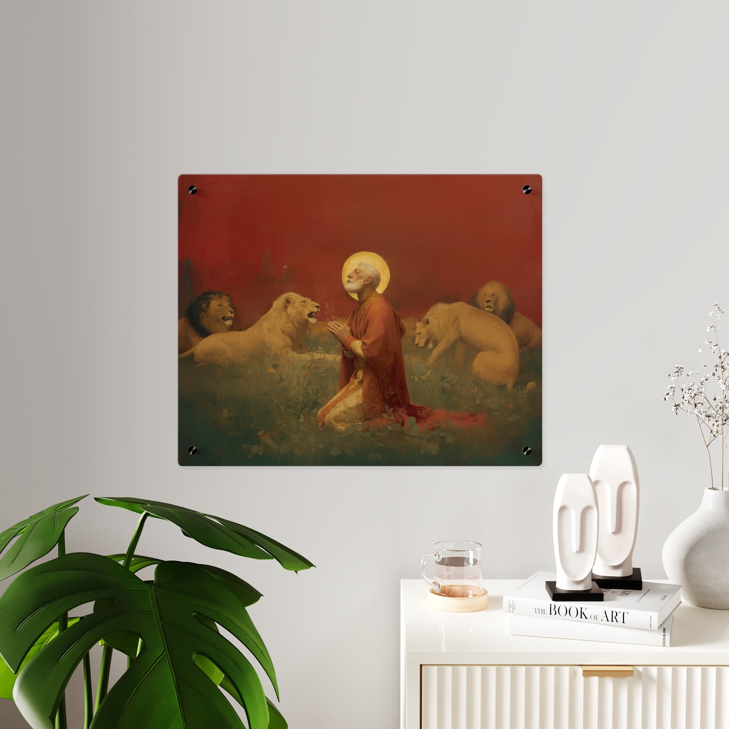 Saint Ignatius of Antioch Wall Art Panel - Ready to Hang Acrylic Print - Catholic Saint Art - Patron Saint Print - No Frame needed