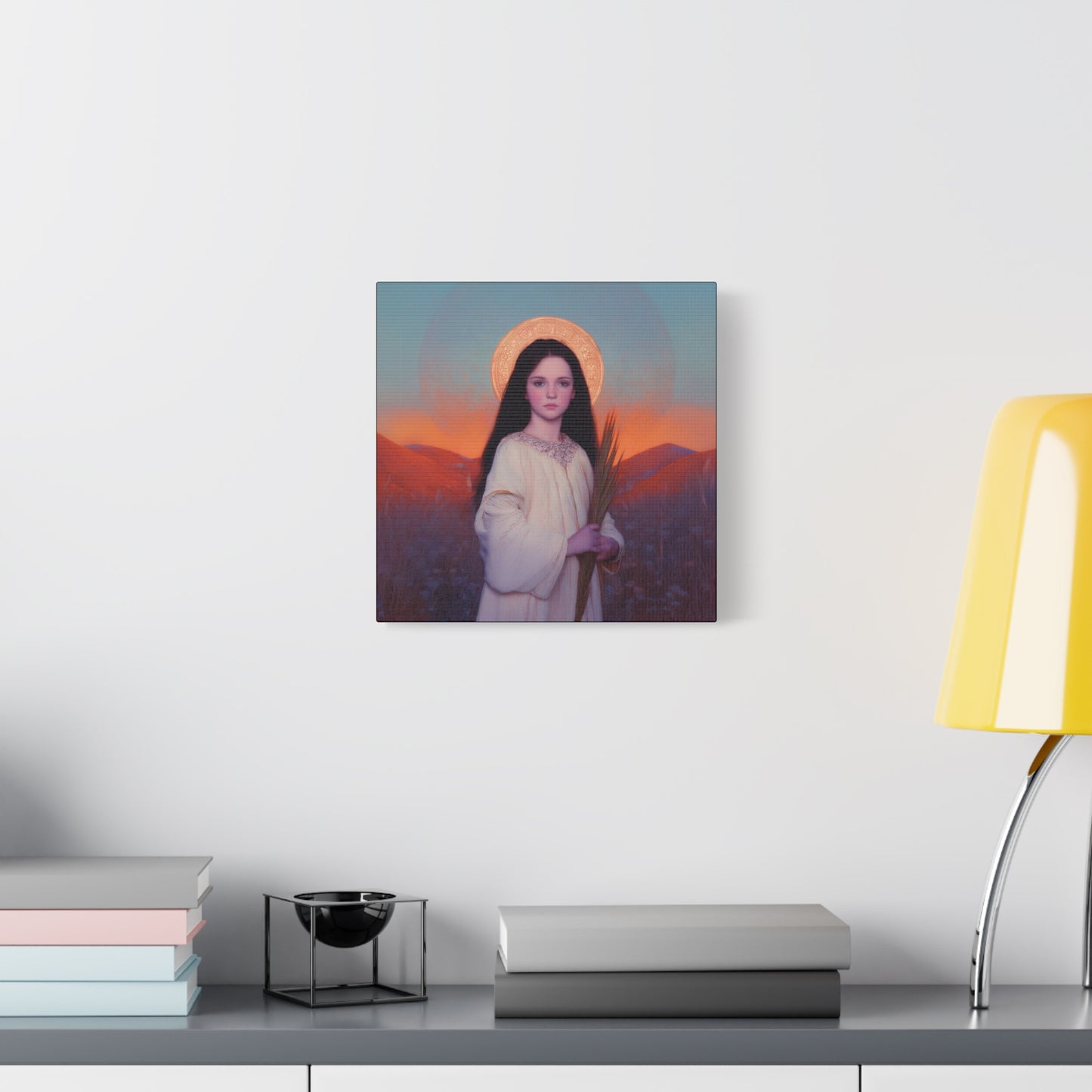 Saint Hope - Multiple Sizes - Catholic Home art - Museum Wrapped Canvas - Sanctified Souls Print - Martyr Saint