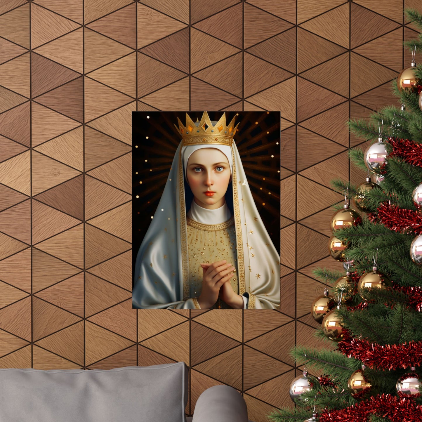 Saint Kinga of Poland - Sanctified Souls Print - Multiple Sizes - Premium Matte Vertical Posters - Catholic Religious Art for the home
