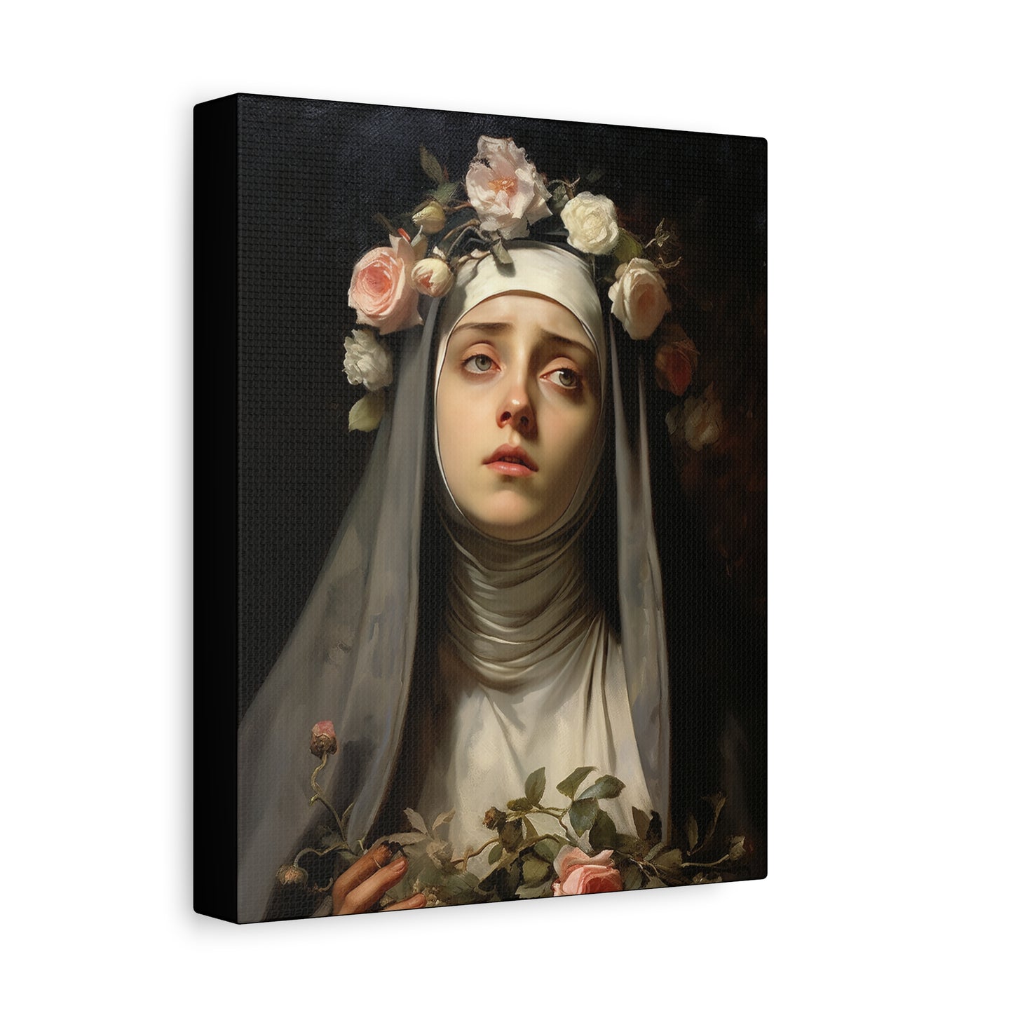 Saint Rose of Lima Canvas Print - Multiple Sizes - Catholic Home art - Museum Wrapped Canvas - Sanctified Souls Print