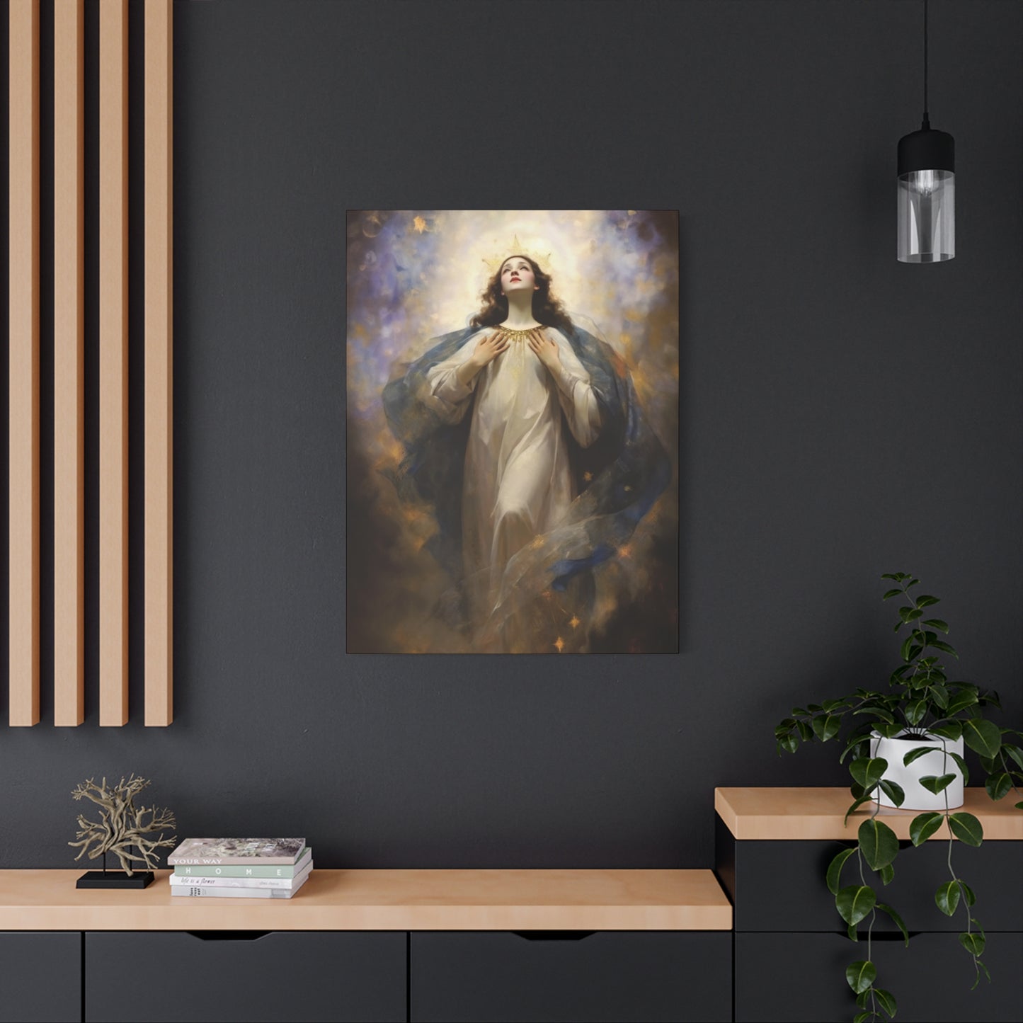 The Assumption of Mary - Museum Wrapped Canvas - Sanctified Souls Print - Religious Art for your Home
