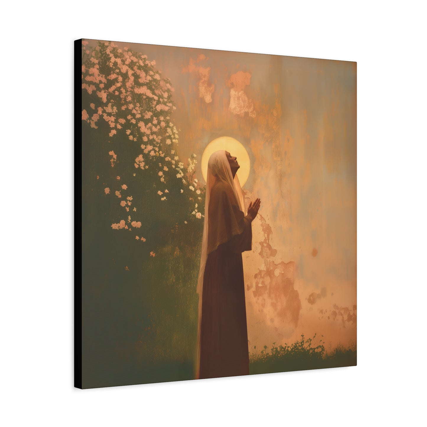 Saint Monica - Museum Wrapped Canvas - Sanctified Souls Print - Religious Art for your Home - Angel Art - Religious