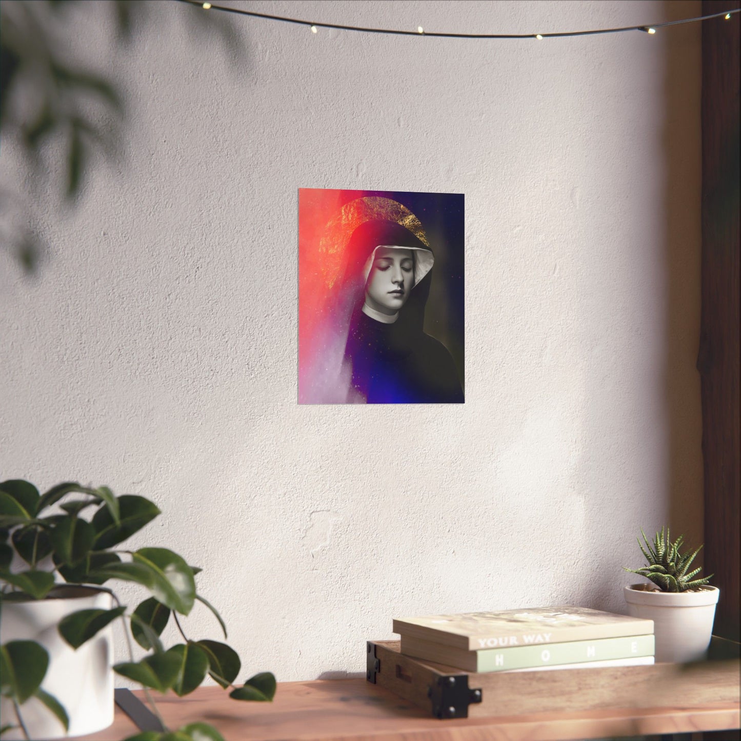 Saint Faustina Kowalska Poster Print - Sanctified Souls Print - Multiple Sizes - Premium Posters - Catholic Art for your home