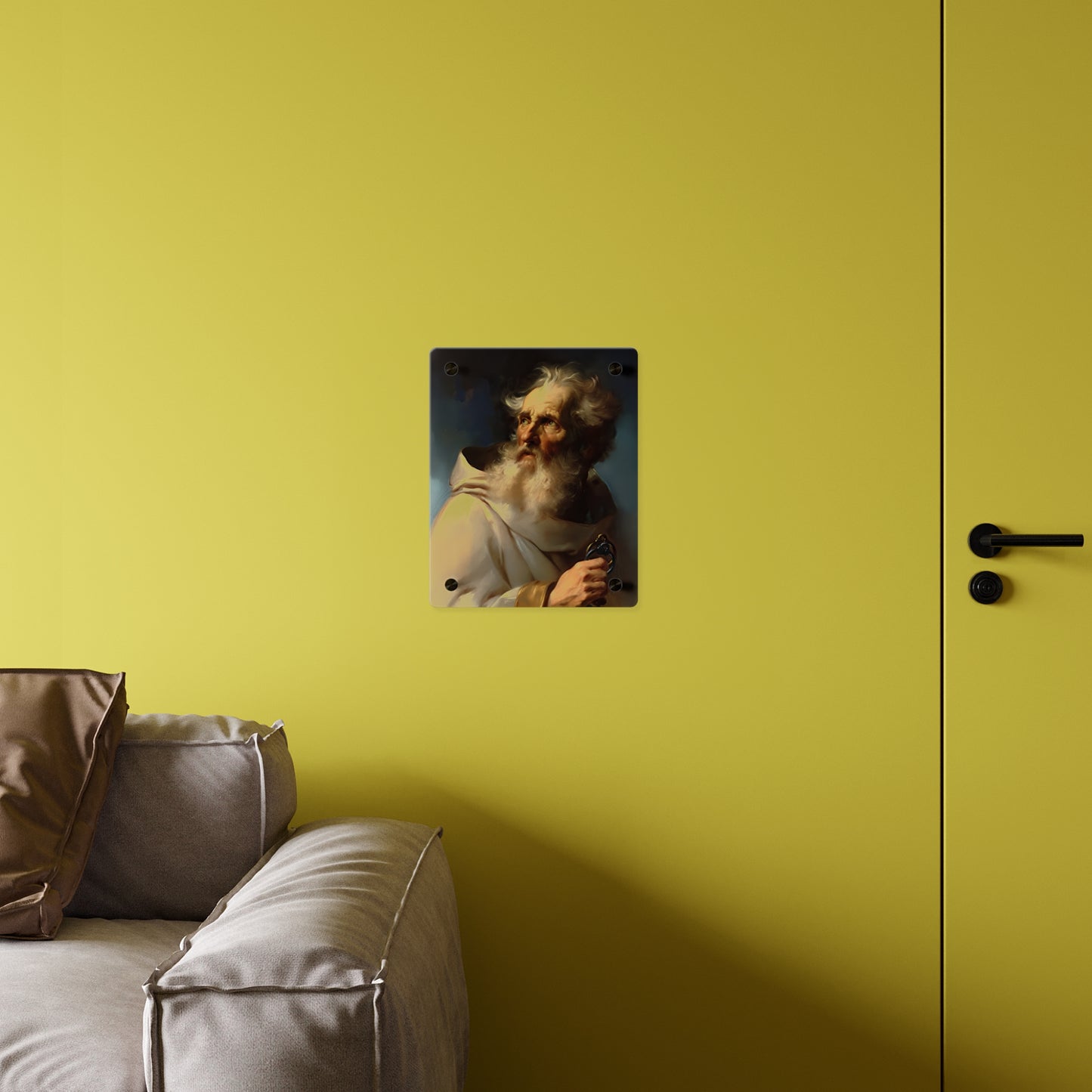Saint Peter Acrylic Wall Art Panel - Ready to Hang Acrylic Print - Catholic Apostle Art - Patron saint Art