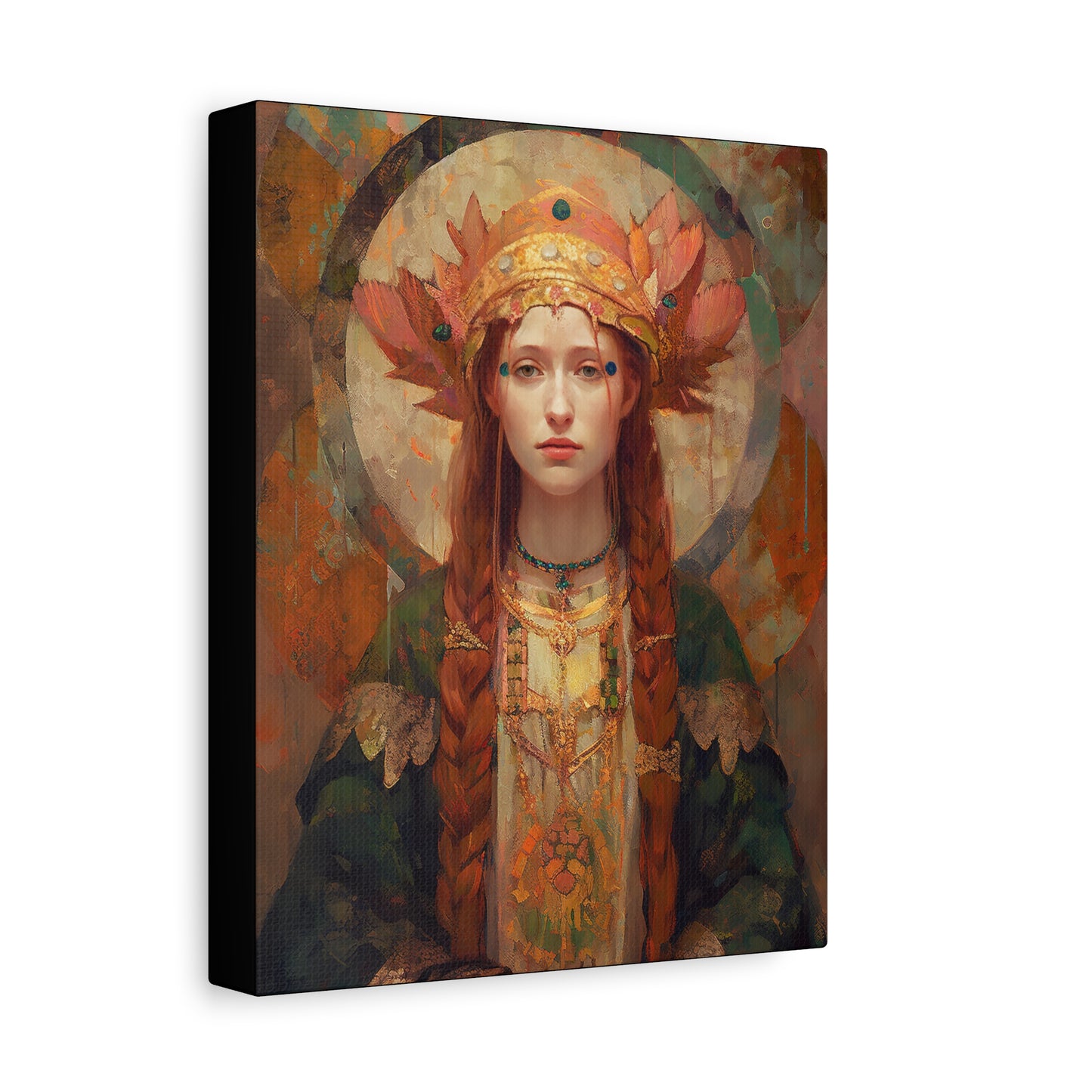 Saint Margaret of Scotland - Museum Wrapped Canvas - Sanctified Souls Print - Religious Art for your Home