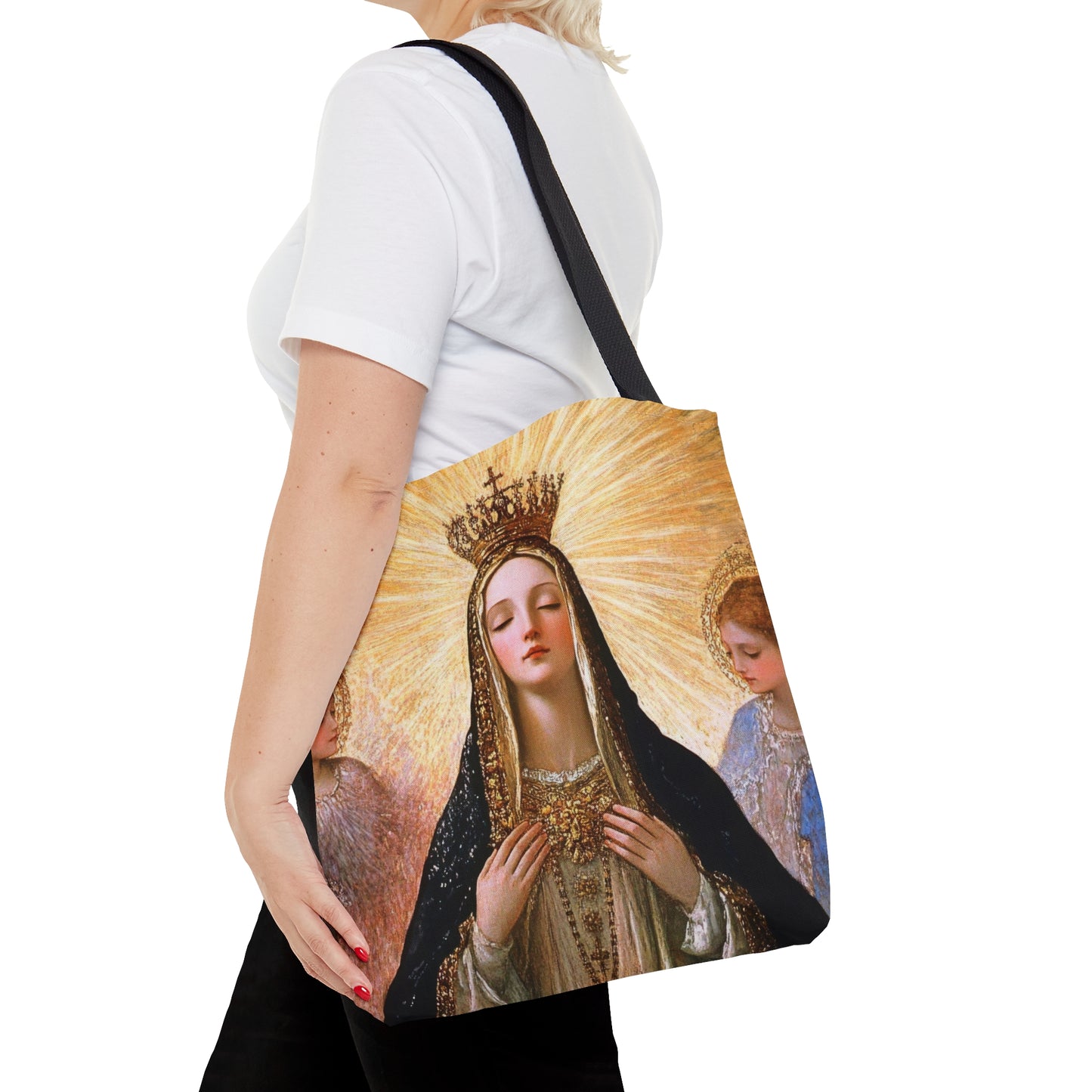 Divine Majesty: The Crowning of the Queen of Heaven Tote Bag - Large Medium Small Faith Art Bag - Catholic Faith Purse - Religious