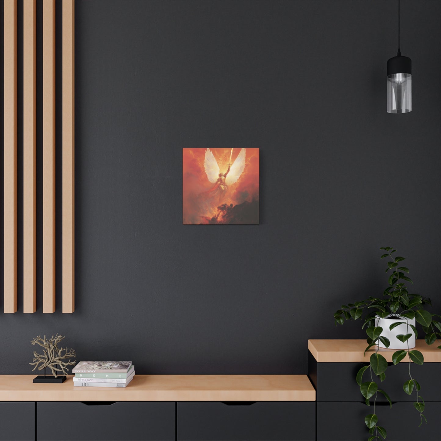 Saint Michael the Archangel - Museum Wrapped Canvas - Sanctified Souls Print - Religious Art for your Home - Angel Art - Religious