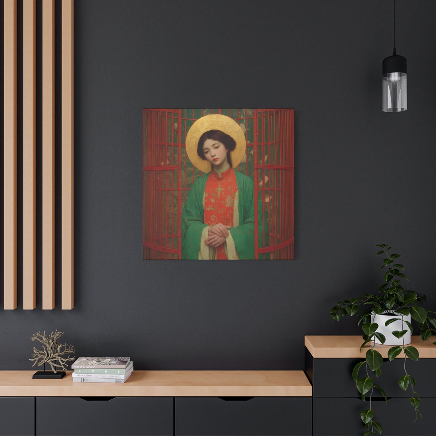 Saint Agnes Tsao Kou Ying - Museum Wrapped Canvas - Sanctified Souls Print - Religious Art for your Home - Catholic Patron Saint Art