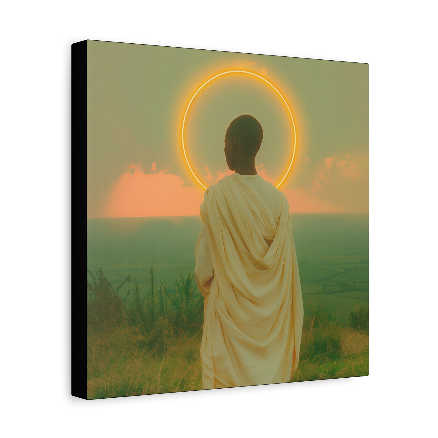 Saint Charles Lwanga - Museum Wrapped Canvas - Sanctified Souls Print - Religious Art for your Home - Catholic Patron Saint Art