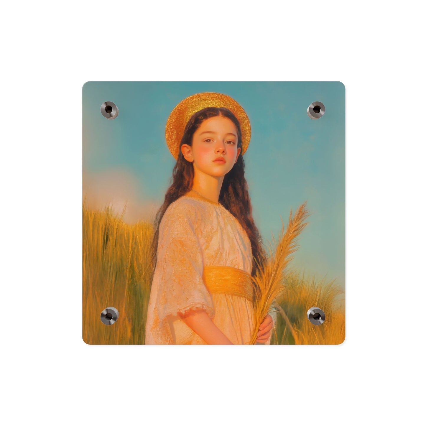Saint Faith Wall Art Panel - Ready to Hang Acrylic Print - Catholic Saint Art - Patron Saint Print - Martyr of the Church Art