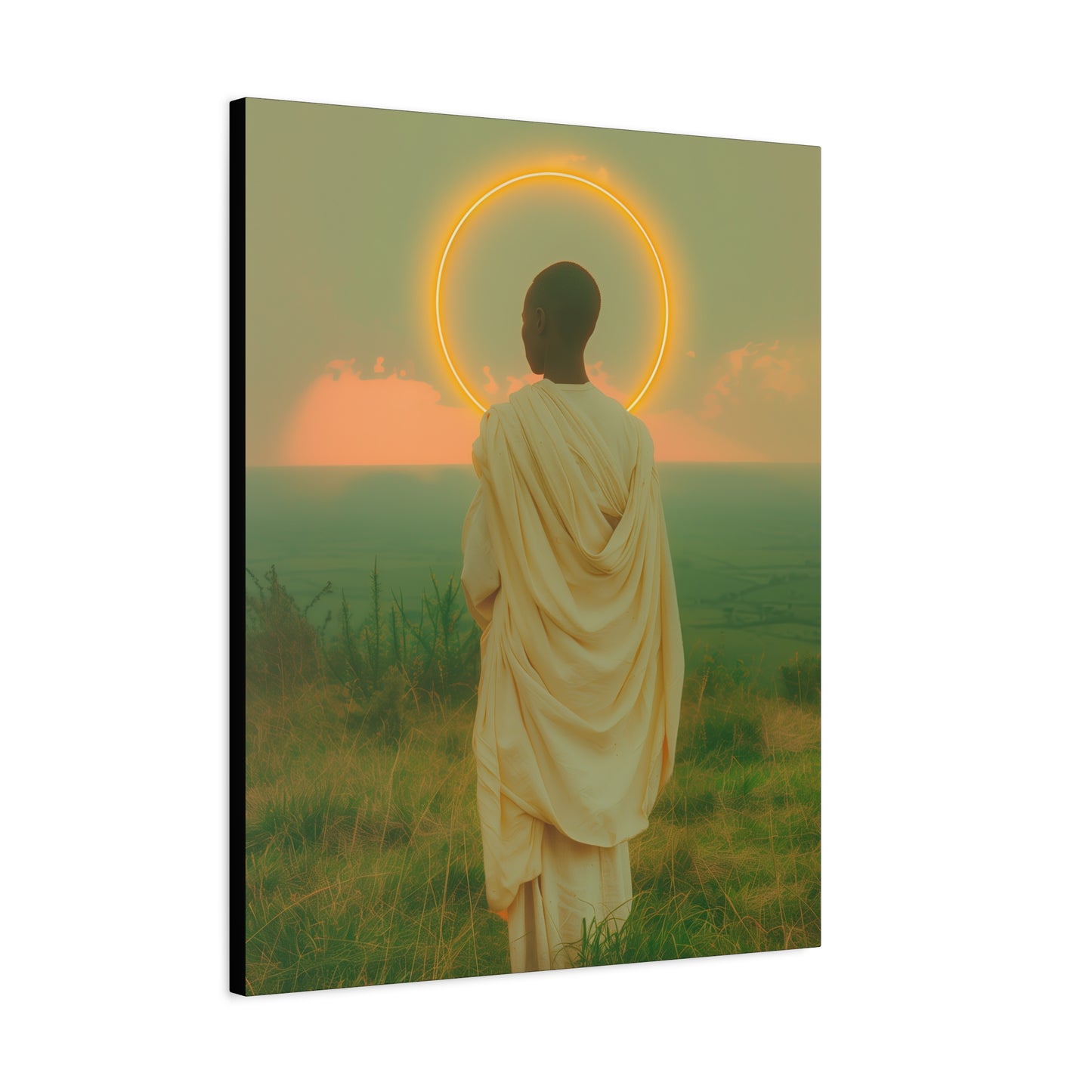 Saint Charles Lwanga - Museum Wrapped Canvas - Sanctified Souls Print - Religious Art for your Home - Catholic Patron Saint Art