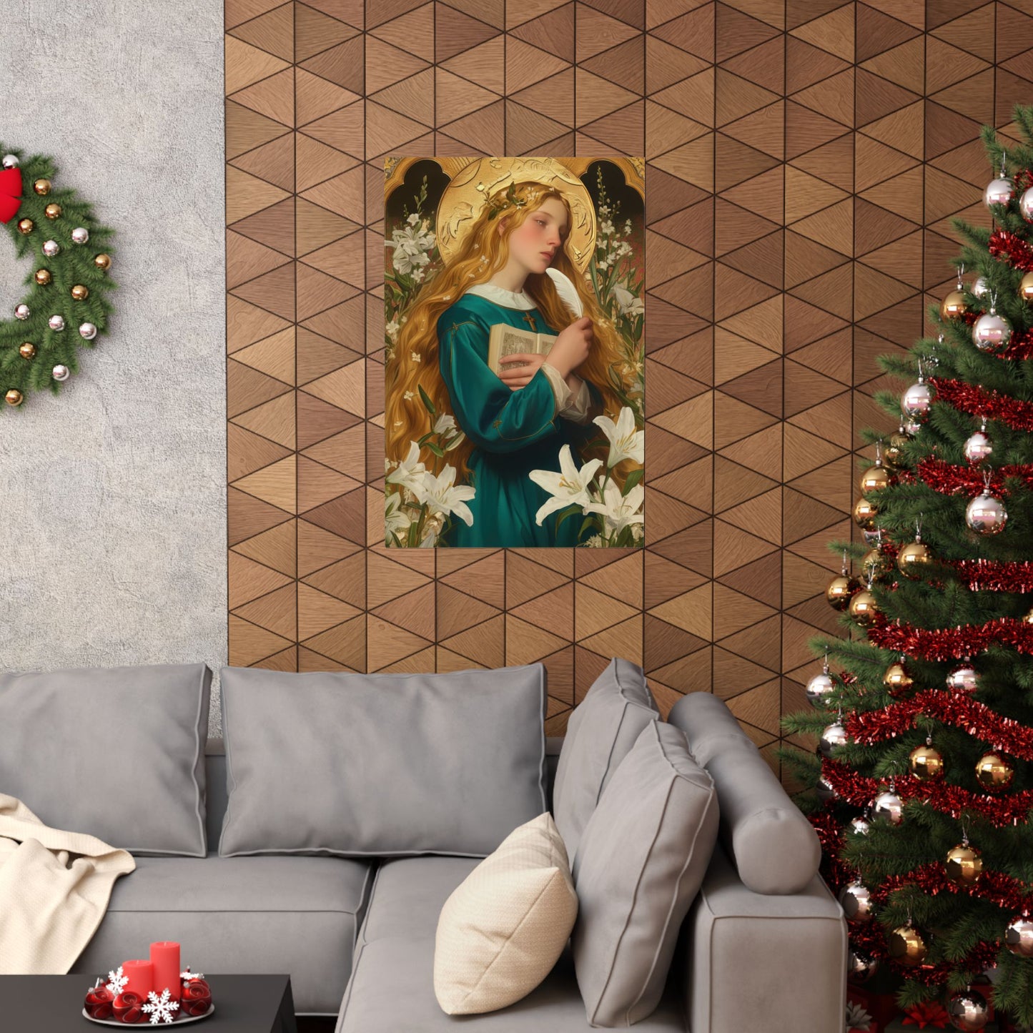 Saint Petronilla Poster Print - Sanctified Souls Print - Multiple Sizes - Premium Posters - Catholic Art for your home