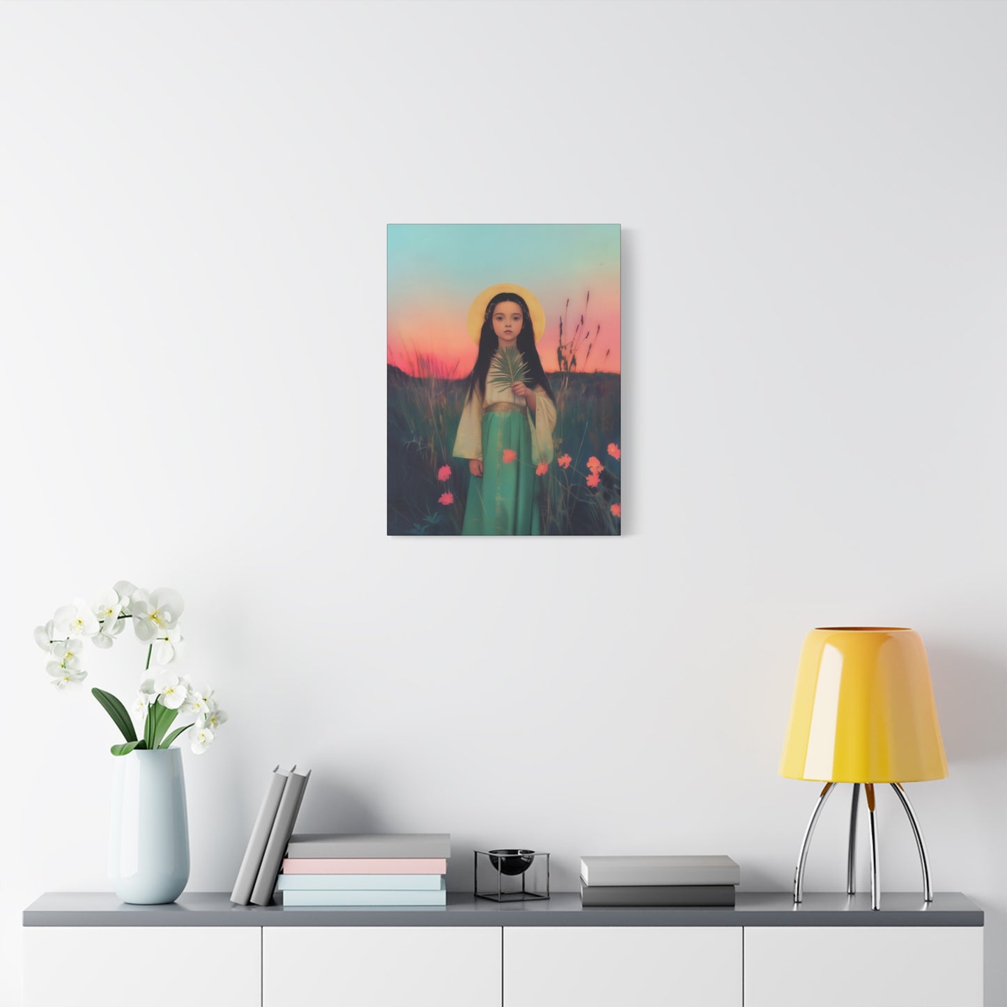 Saint Charity - Multiple Sizes - Catholic Home art - Museum Wrapped Canvas - Sanctified Souls Print - Martyr Saint