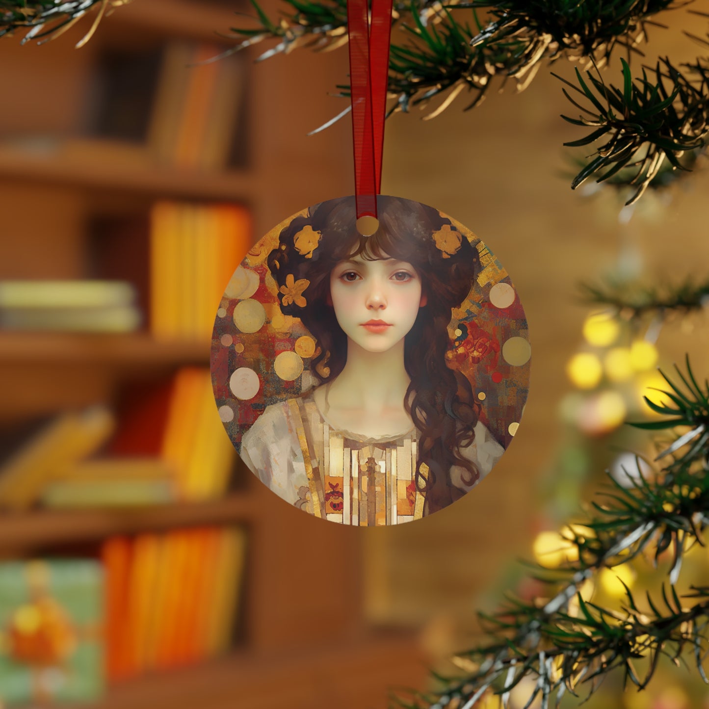 Saint Catherine of Alexandria - Religious Holiday Christmas Ornament and Keepsake - Double sided Keepsake Religious Ornament -