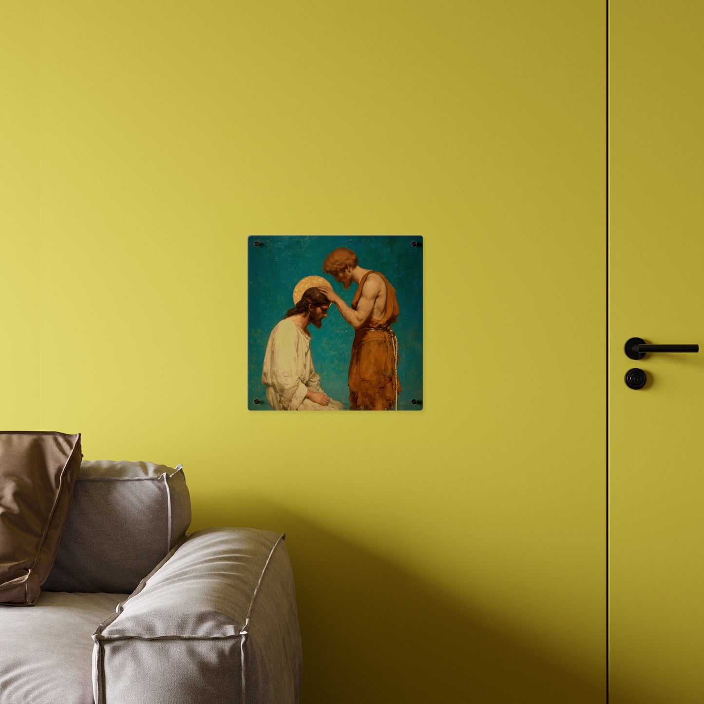 Saint John the Baptist, The Prophet and the Promise - Acrylic Wall Art Panel - Ready to Hang Acrylic Print - Catholic Saint Art