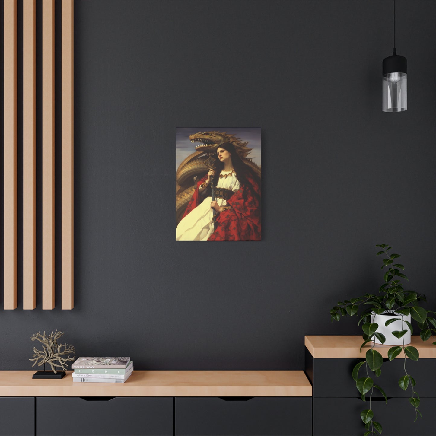 Saint Martha of Bethany Canvas Print - Multiple Sizes - Catholic Home art - Museum Wrapped Canvas - Sanctified Souls Print