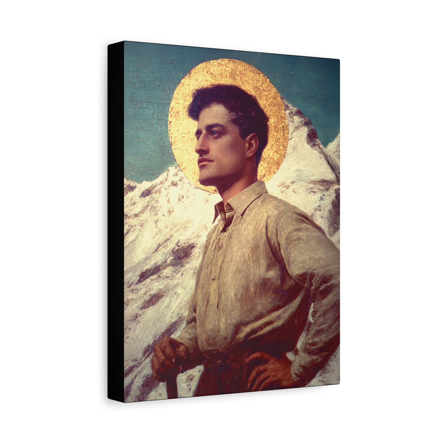 Saint Pier Giorgio Frassati - Museum Wrapped Canvas - Sanctified Souls Print - Religious Art for your Home - Catholic Patron Saint Art
