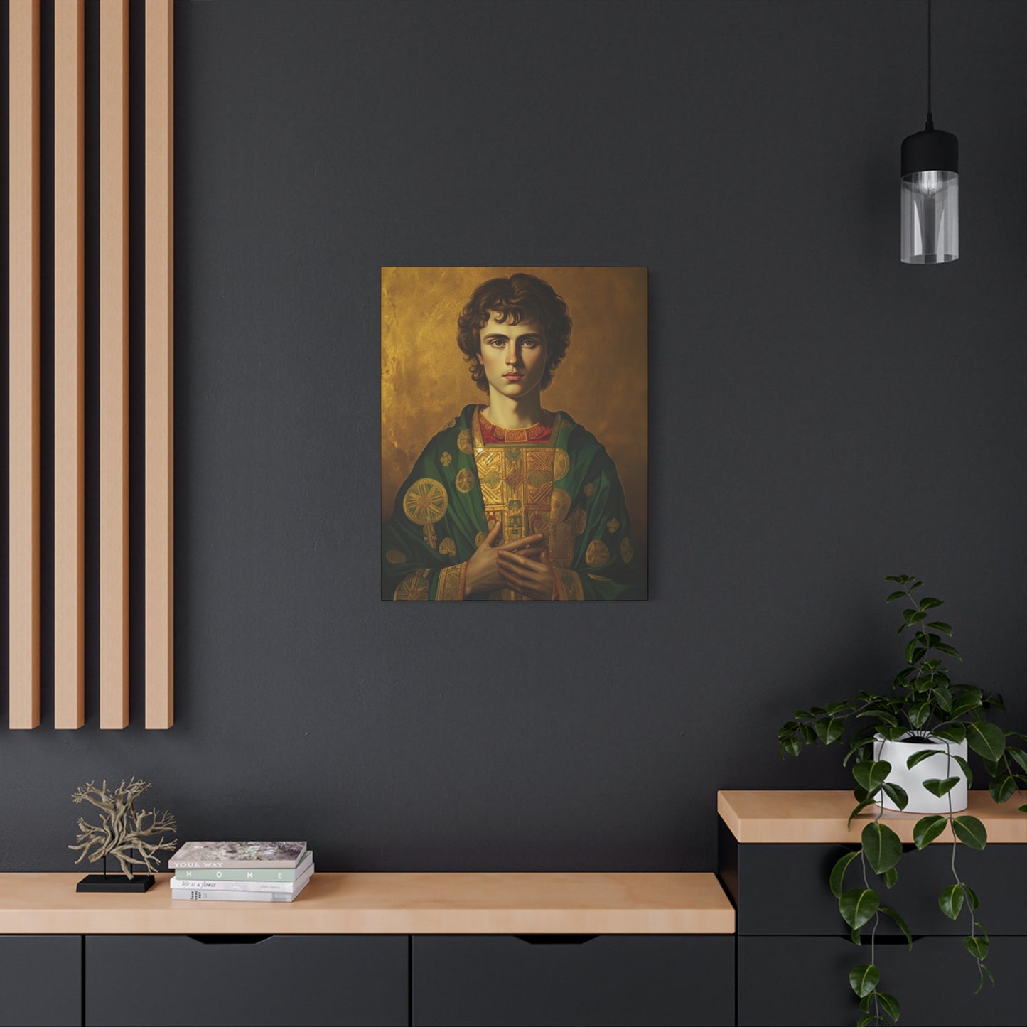 Saint Pantaleon Canvas Print - Multiple Sizes - Catholic Home art - Museum Wrapped Canvas - Sanctified Souls Print