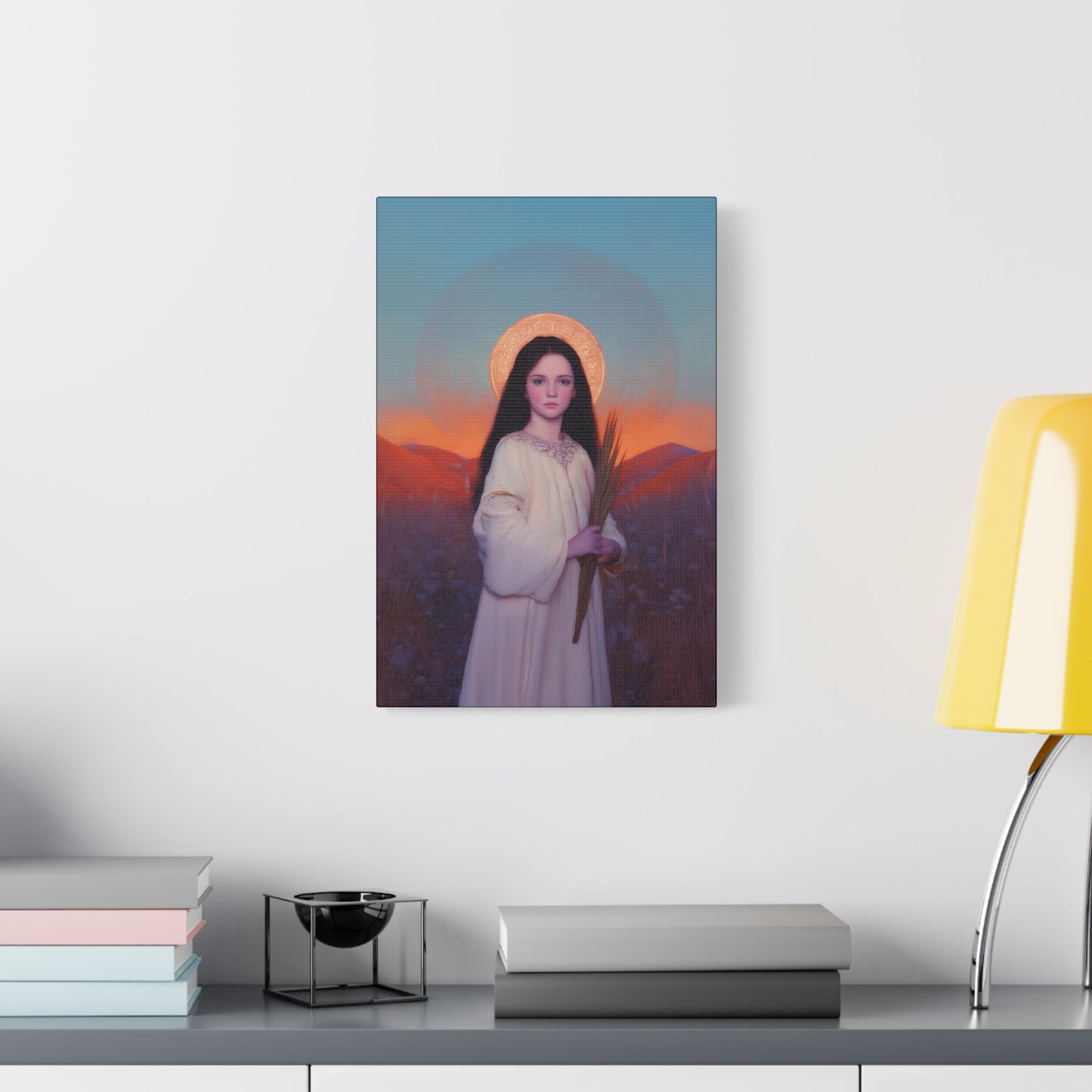 Saint Hope - Multiple Sizes - Catholic Home art - Museum Wrapped Canvas - Sanctified Souls Print - Martyr Saint