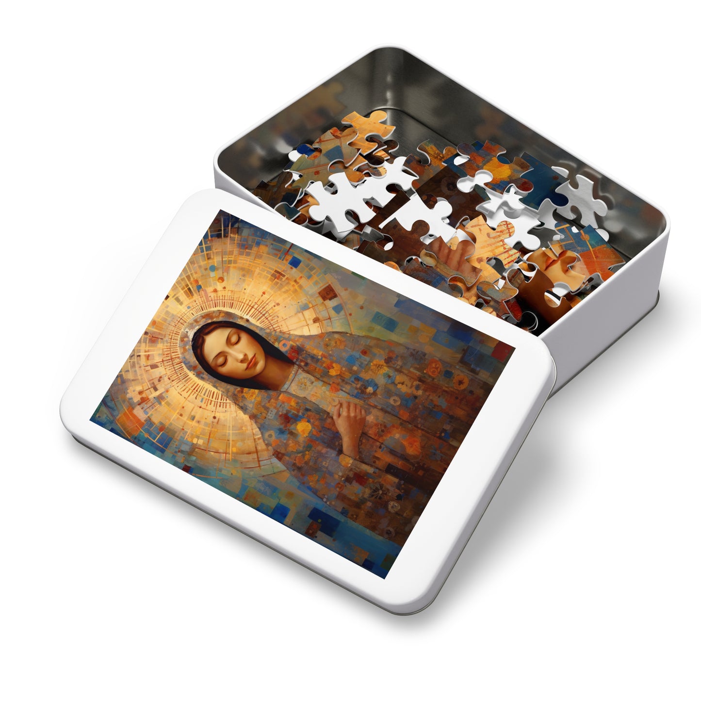 The Virgin of the Americas : Our Lady of Guadalupe - Puzzle and Keepsake Tin - Jigsaw Puzzle (30, 110, 252, 500,1000-Piece) - Religious