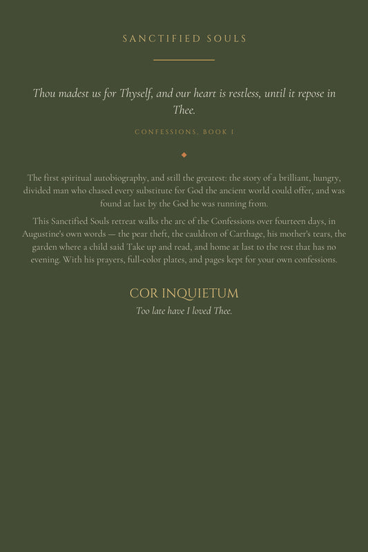 Cor Inquietum, back cover