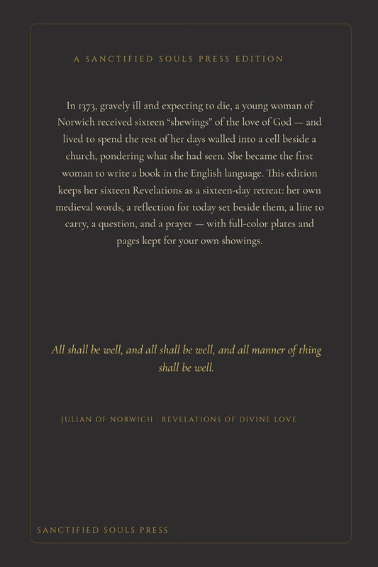 All Shall Be Well, back cover