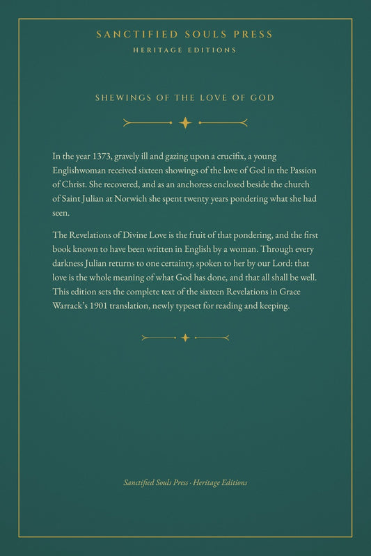 Revelations of Divine Love, back cover