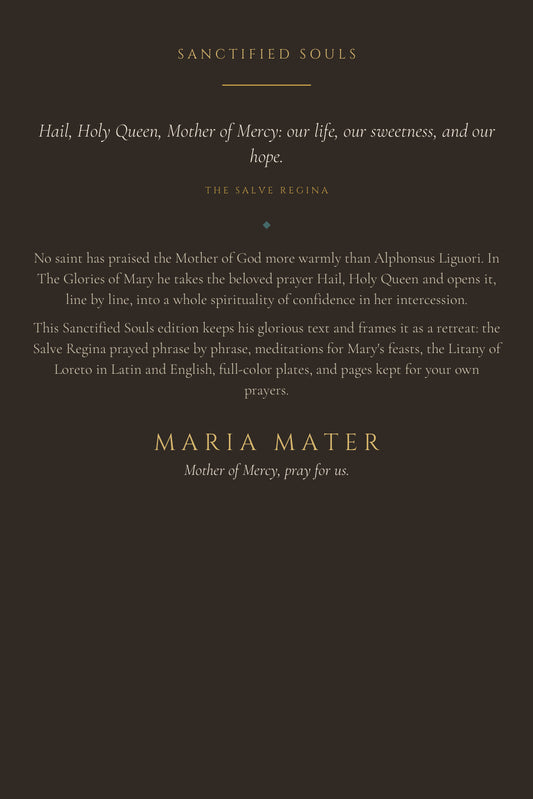 Maria Mater, back cover