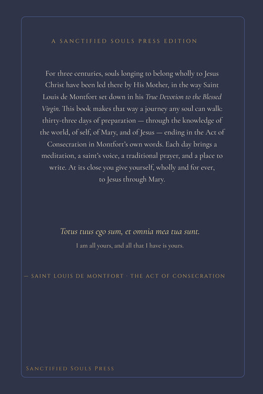 The Reign of Jesus through Mary, back cover