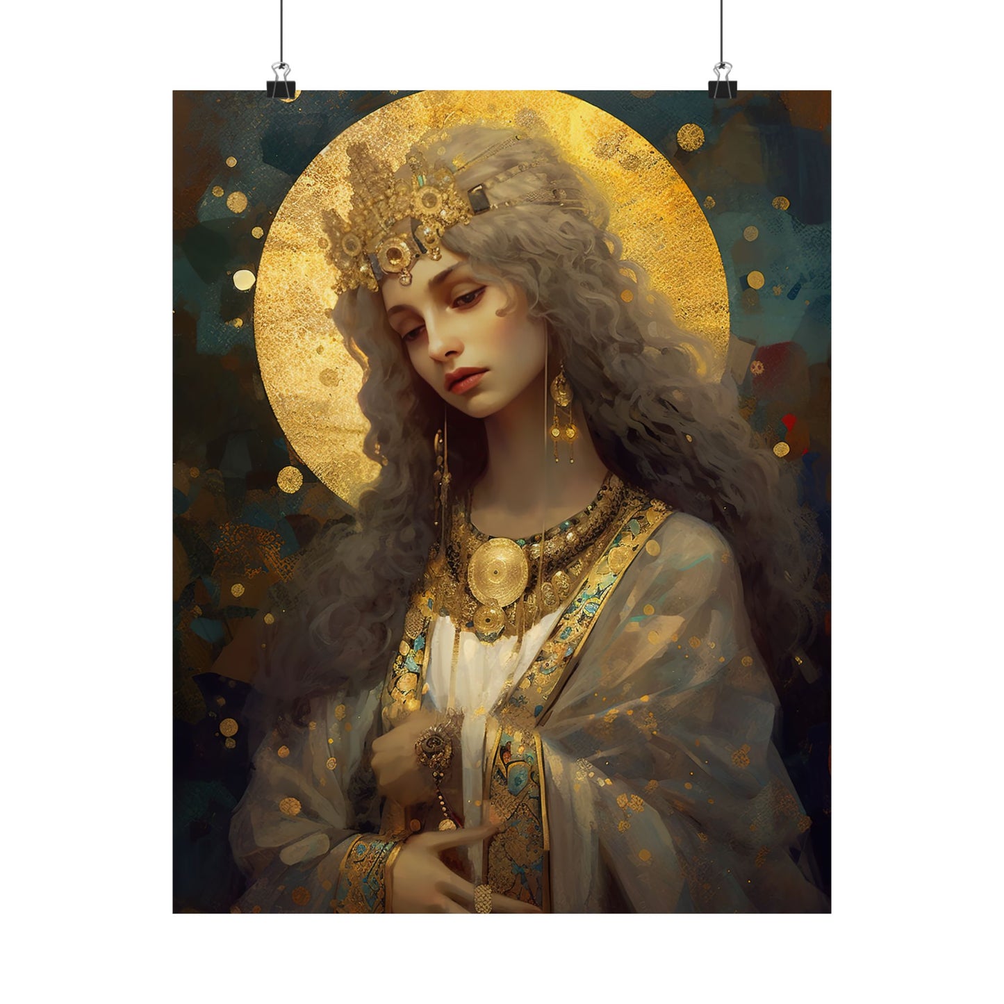Saint Catherine of Alexandria - Sanctified Souls Print - Multiple Sizes - Premium Matte Vertical Posters