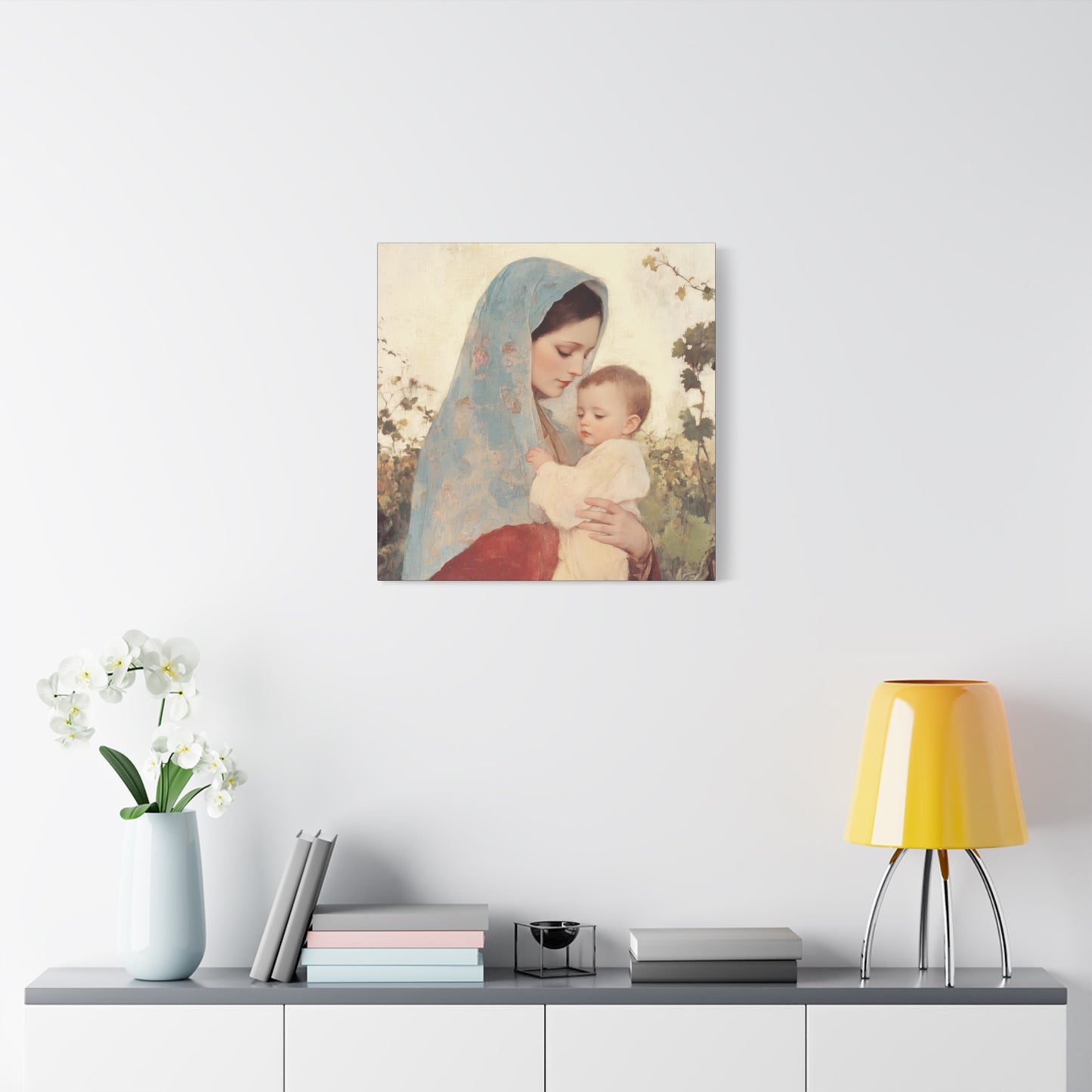 Our Lady of the Grapes / Out Lady of the Harvest - Gallery Wrapped Canvas - Print - Religious Art for your Home - Catholic Art