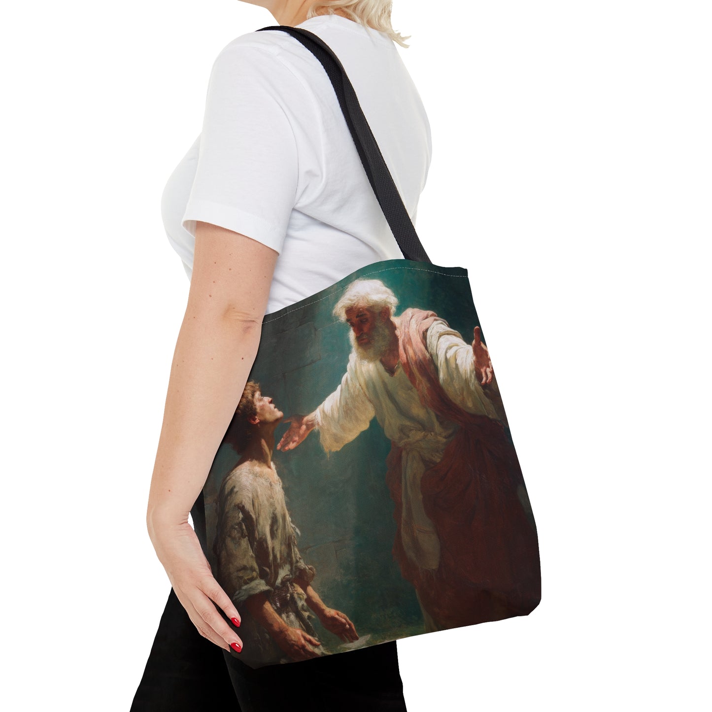Homecoming of the Prodigal Son - Tote Bag - Large Medium Small Faith Art Bag - Catholic Faith Purse