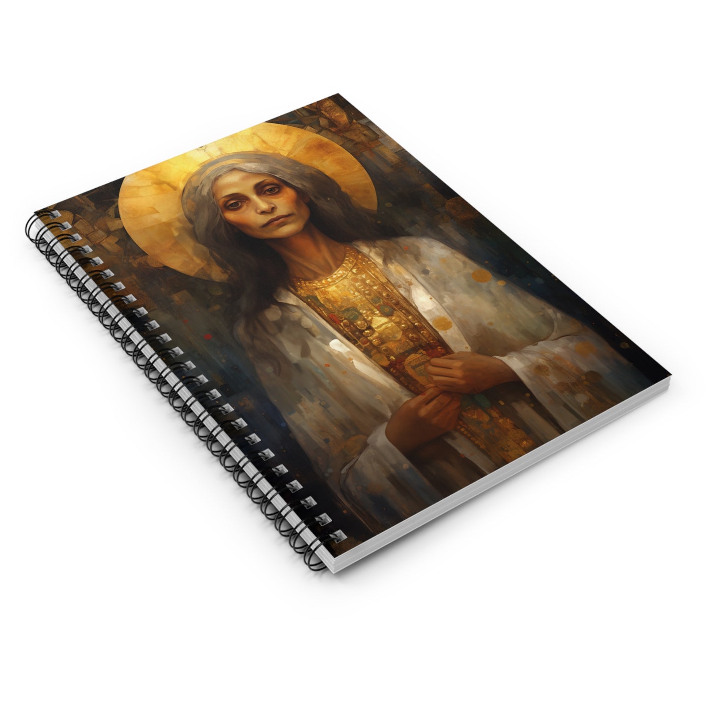 Saint Mary of Egypt Journal - Sanctified Souls Art - Religious Based Notebook - Spiral Notebook - Ruled Line