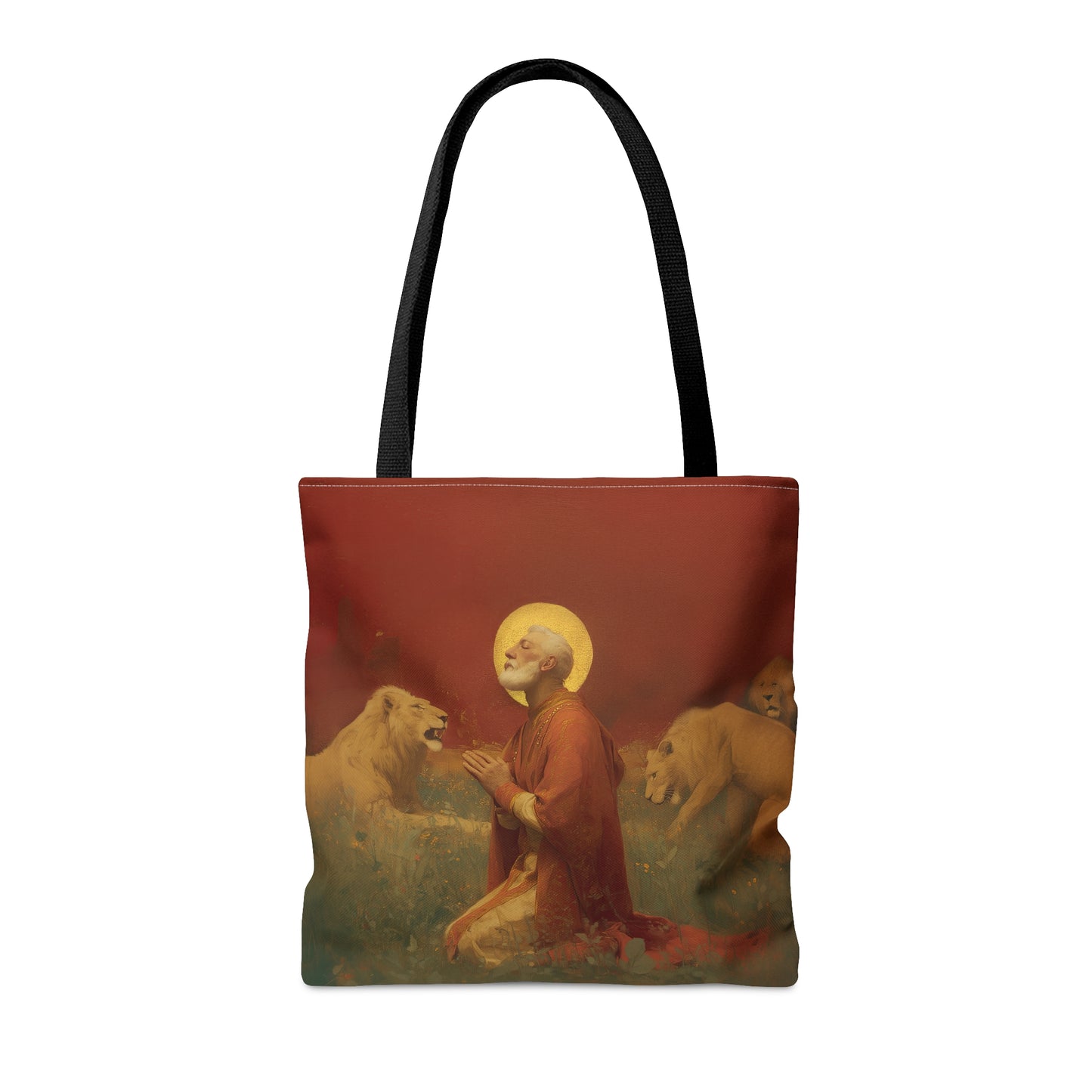 Saint Ignatius of Antioch - Tote Bag - Large Medium Small Faith Art Bag - Bible Study Faith Purse - Double Sided
