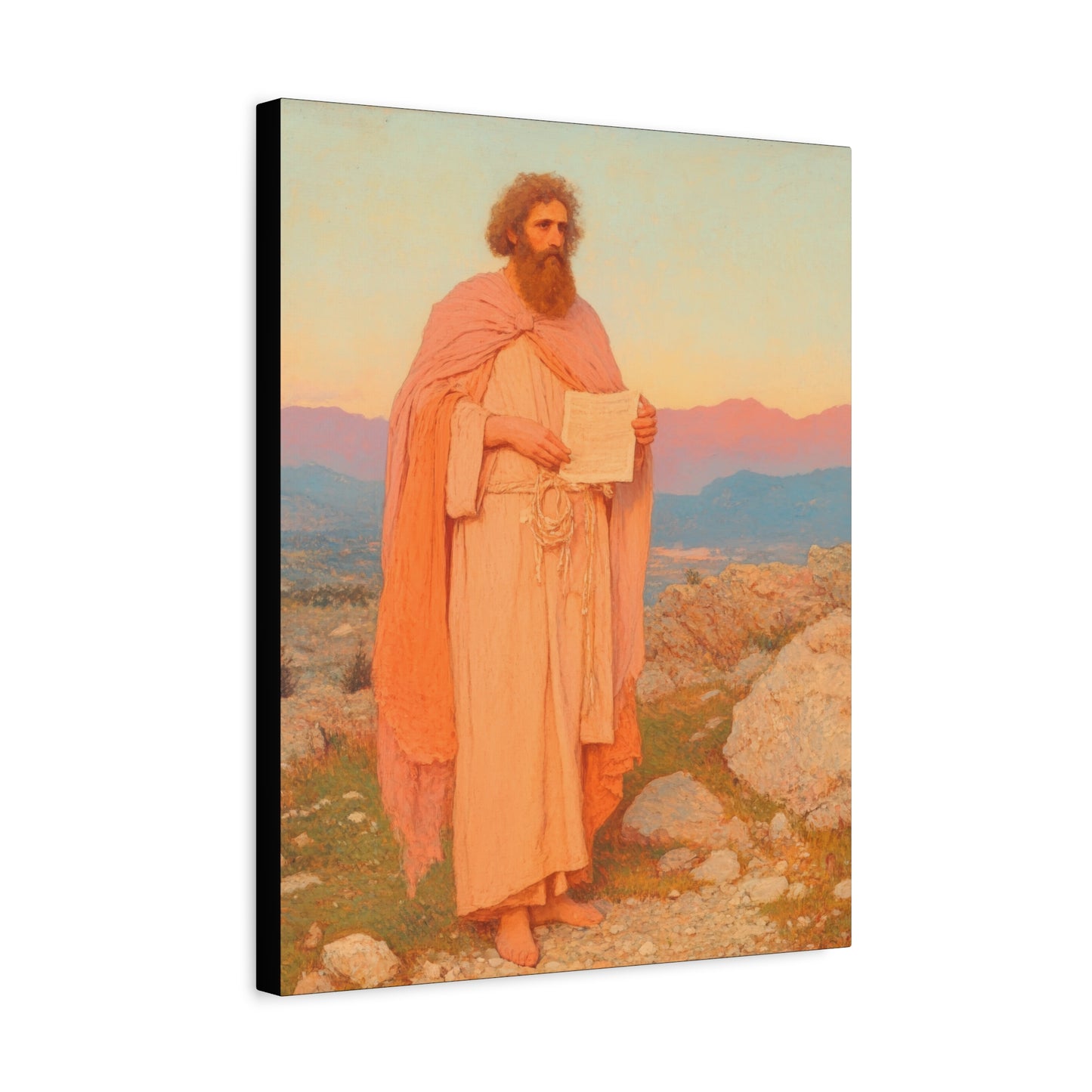 Obadiah - Keeper of the Lord's Warning and Mercy - Gallery Wrapped Canvas - Print - Religious Art for your Home - Catholic Art