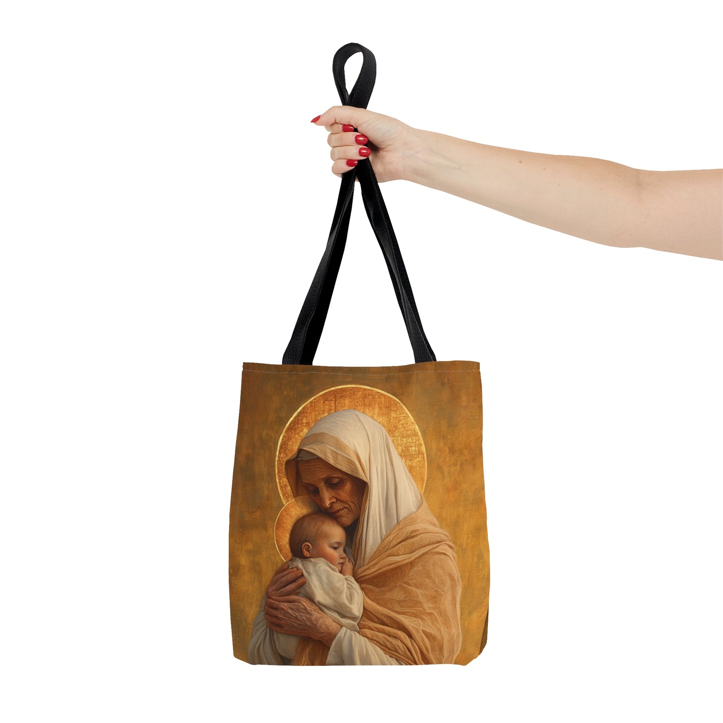 Saint Anna the Prophetess Tote Bag - Large Medium Small Faith Art Bag - Catholic Faith Purse - Religious - Prayer Bag - Devotional Purse
